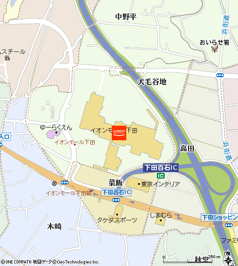 イオン下田店付近の地図